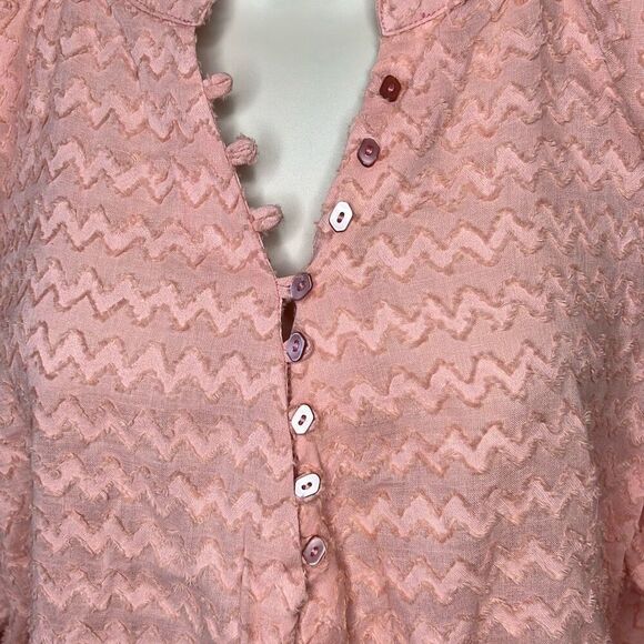 Anthropologie Corey Lynn Carter Noemi Pink Top Nwt Size Large - Picture 2 of 7